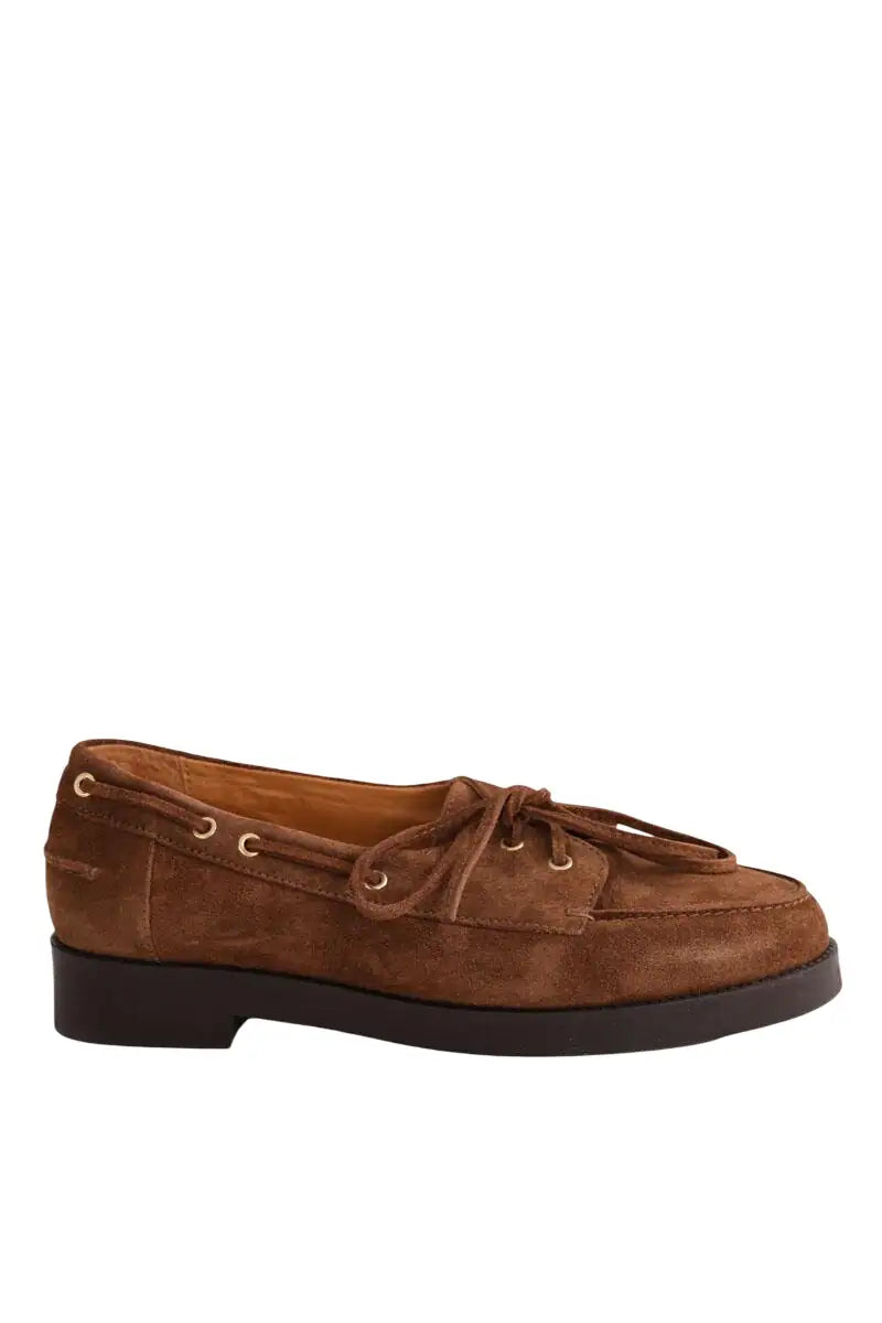 Mocassins Sézane Marron en Daim, taille 39 - Seconde Main