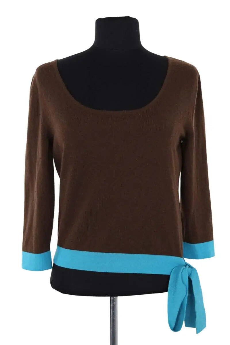 Top Celine Marron en Cachemire, taille M - Seconde Main