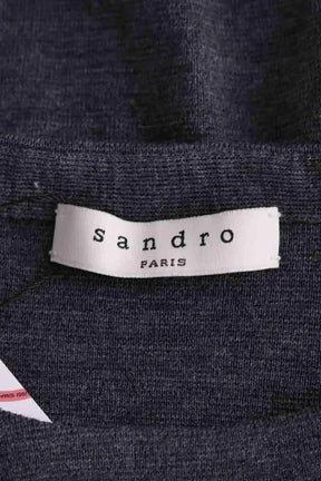 Pull Sandro Gris en Laine