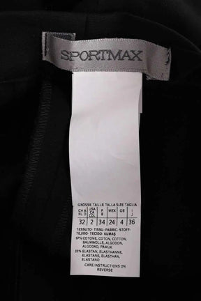 Pantalon large Sportmax Noir en Coton