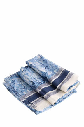 Carré Dior Bleu en Coton