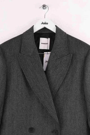 Manteau Sandro Gris en Laine