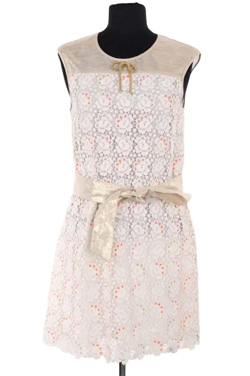 Robe Manoush Doré en Synthétique, taille S - Seconde Main