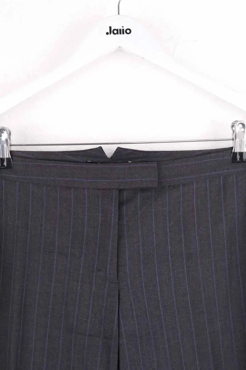 Pantalon droit Theory Anthracite en Laine