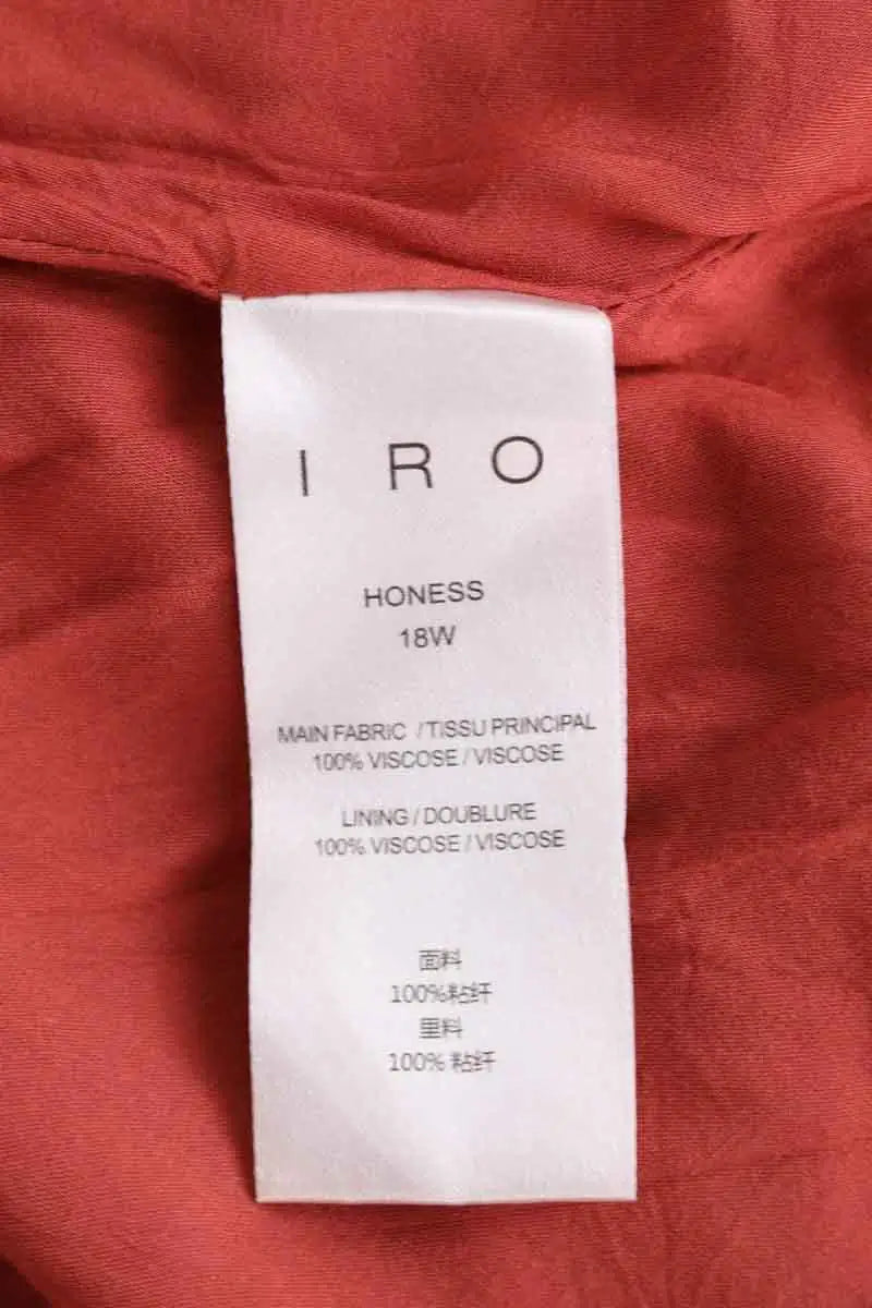 Robe Iro Honess Marron en Viscose