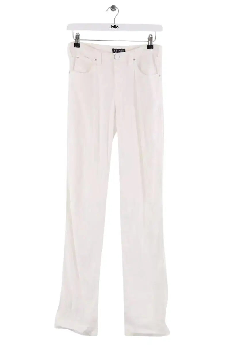 Pantalon Armani Jeans Blanc en Lin, taille M - Seconde Main
