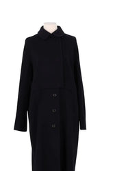 Manteau Jil Sander Noir en Laine, taille S - Seconde Main