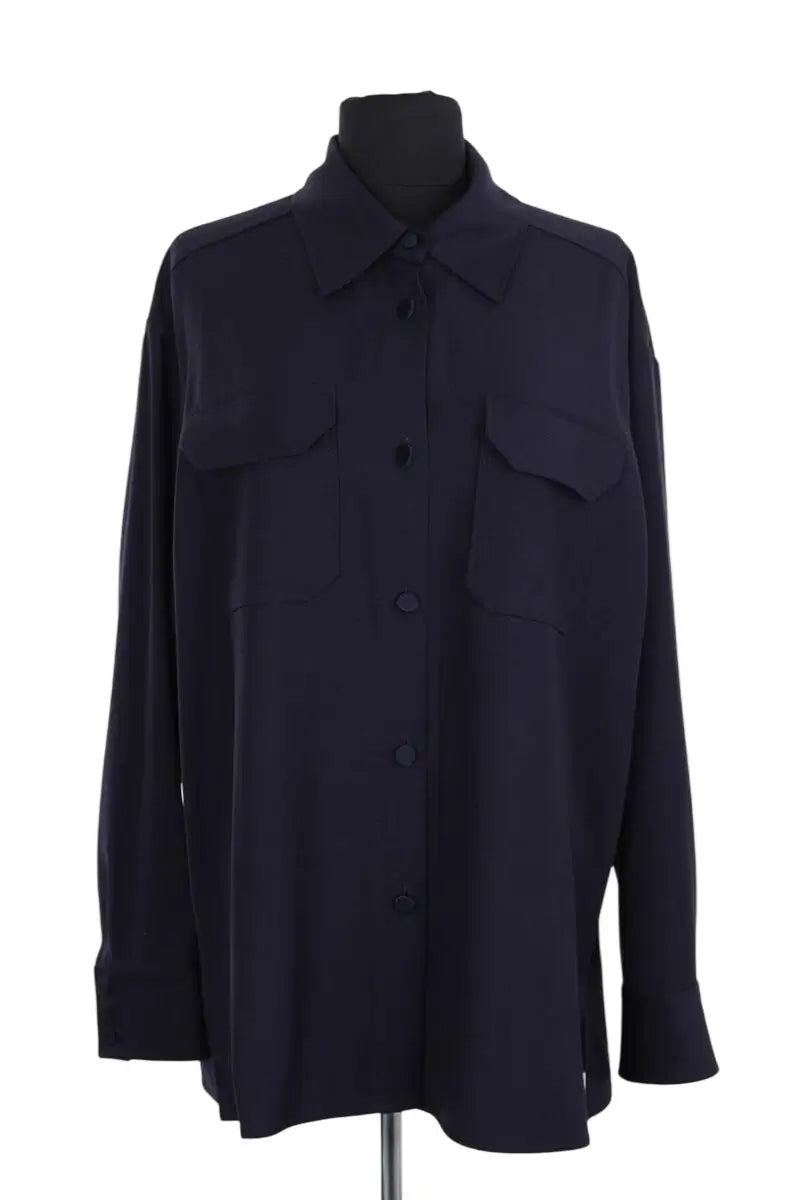 Chemise Pallas Marine en Laine, taille M - Seconde Main