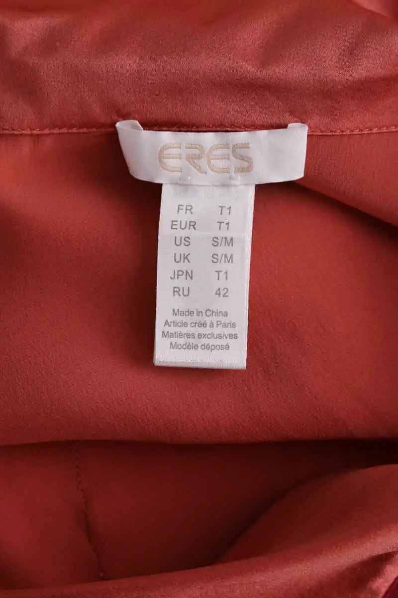 Pyjama Eres Orange en Soie