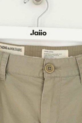 Mini short Zadig & Voltaire Padel Twill Kaki en Coton