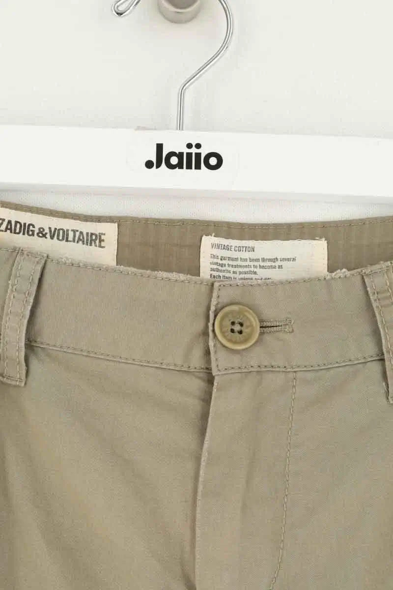 Mini short Zadig & Voltaire Padel Twill Kaki en Coton