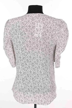 Blouse Sandro Blanc en Soie