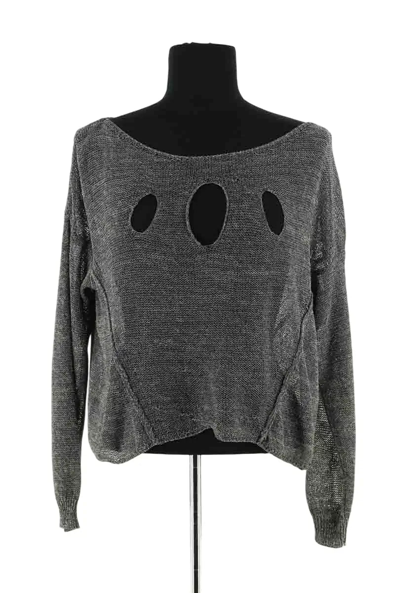 Pull Pinko Gris en Coton, taille XS - Seconde Main