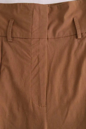 Pantalon Carot Liu Jo Camel en Coton