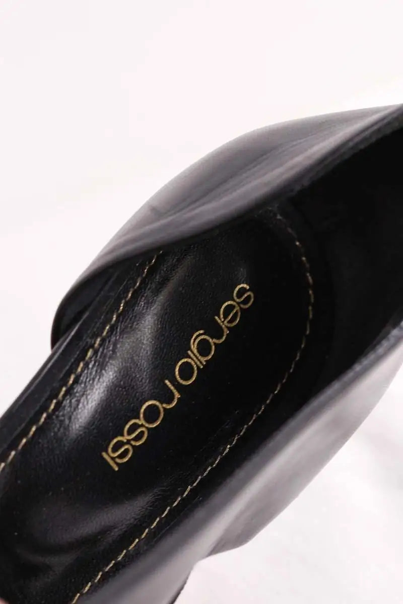 Talons Sergio Rossi Noir en Daim