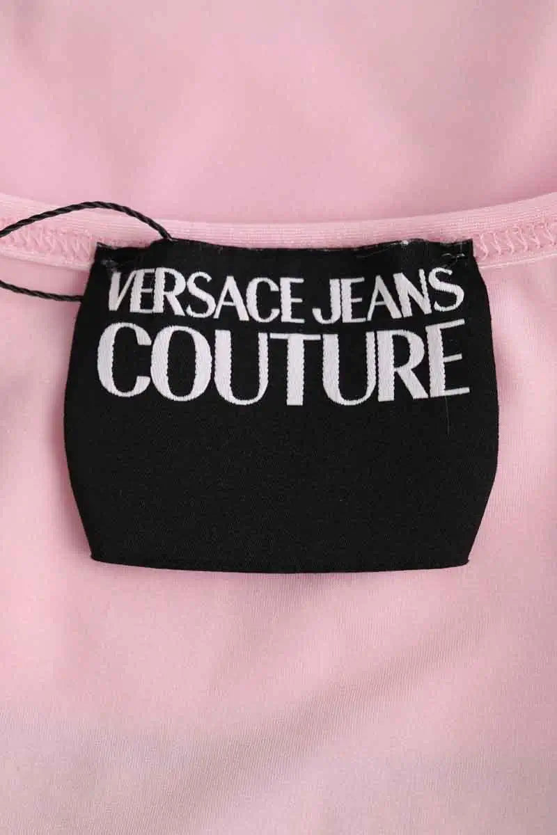 T-shirt Versace Rose en Synthétique