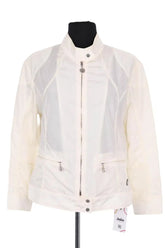 Gilet Moncler Ecru en Synthétique, taille L - Seconde Main