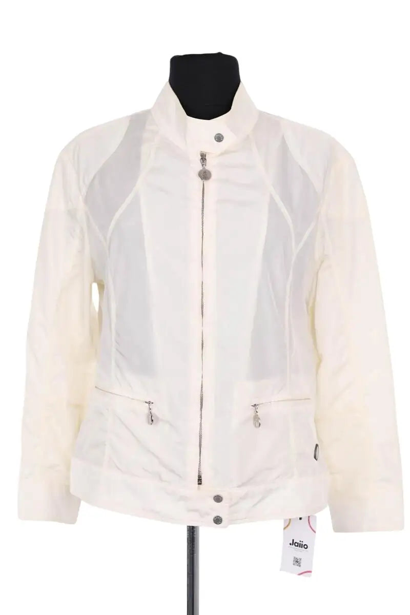 Gilet Moncler Ecru en Synthétique, taille L - Seconde Main
