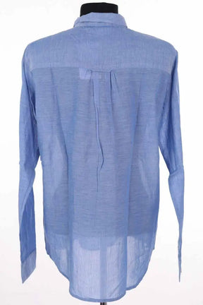 Chemise Leon & Harper Bleu en Coton