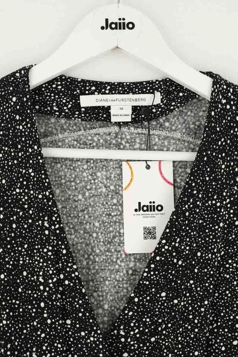 Robe Diane Von Furstenberg Noir en Coton