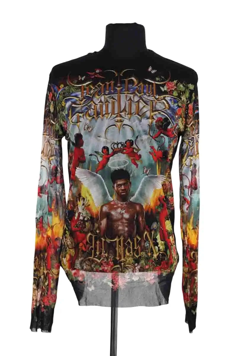 T-shirt Jean Paul Gaultier Multicolore en Synthétique, taille M - Seconde Main
