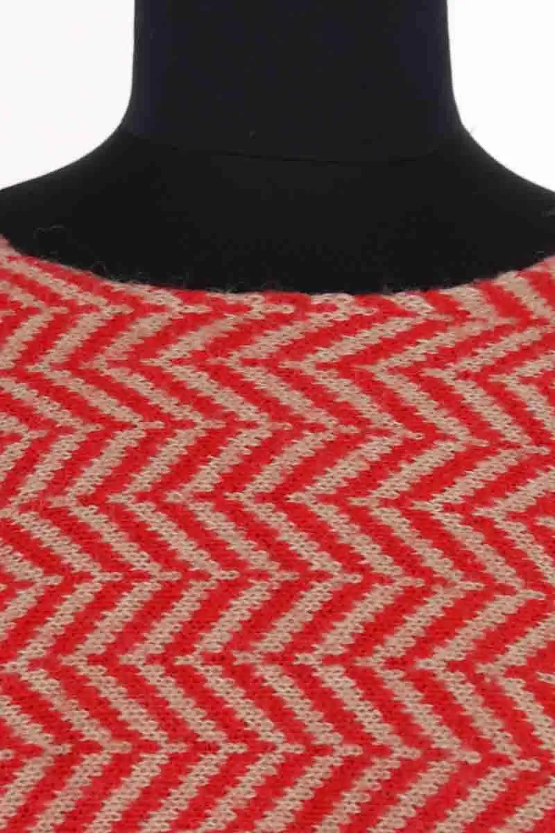 Poncho Maje Rouge en Synthétique
