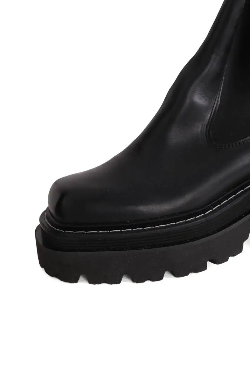 Boots Sandro Noir en Cuir
