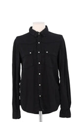 Chemise Ba&Sh Noir en Coton, taille XS - Seconde Main