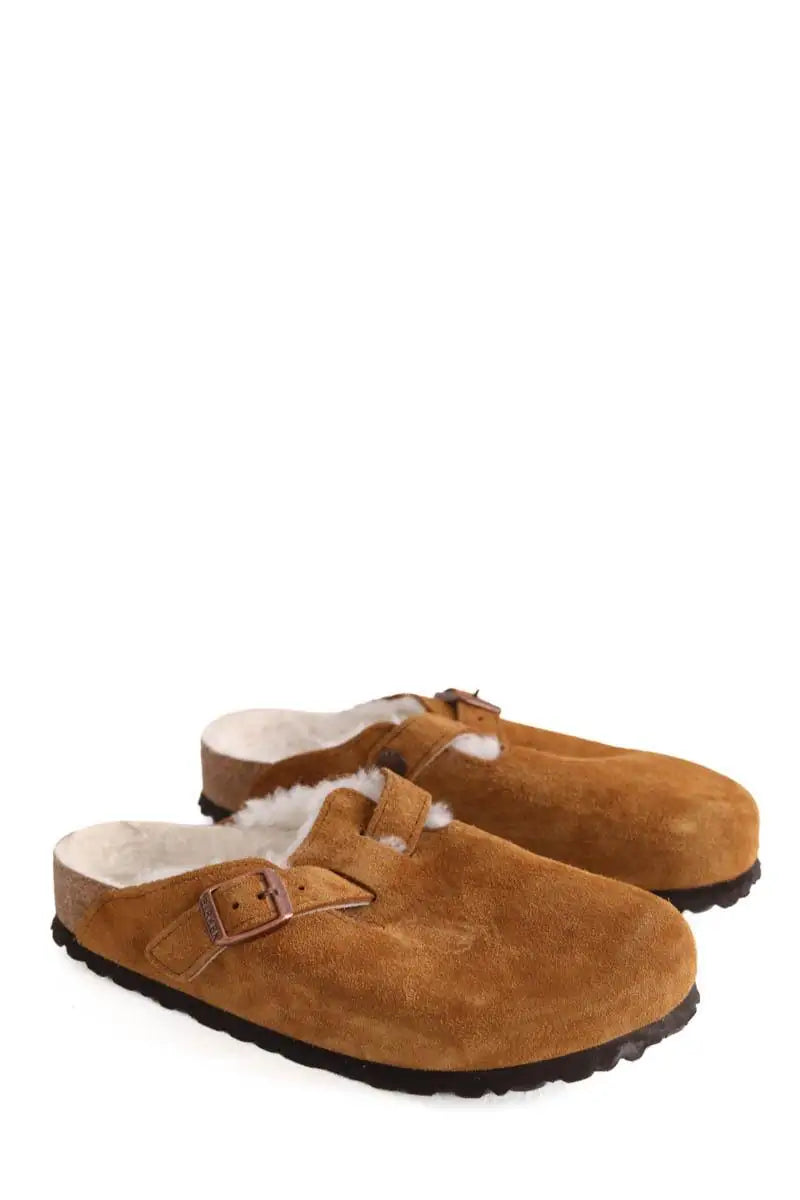 Sabots Birkenstock Camel en Daim