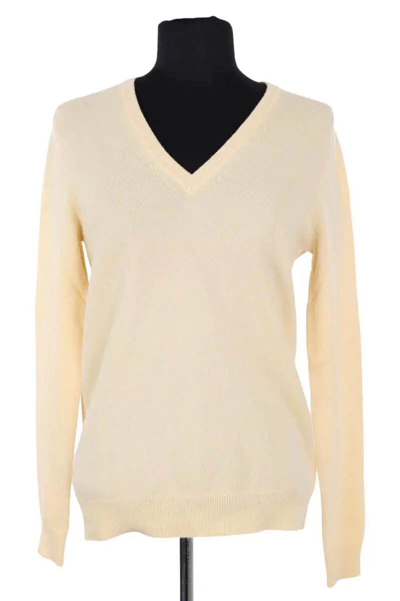 Pull Eric Bompard Jaune en Cachemire, taille S - Seconde Main