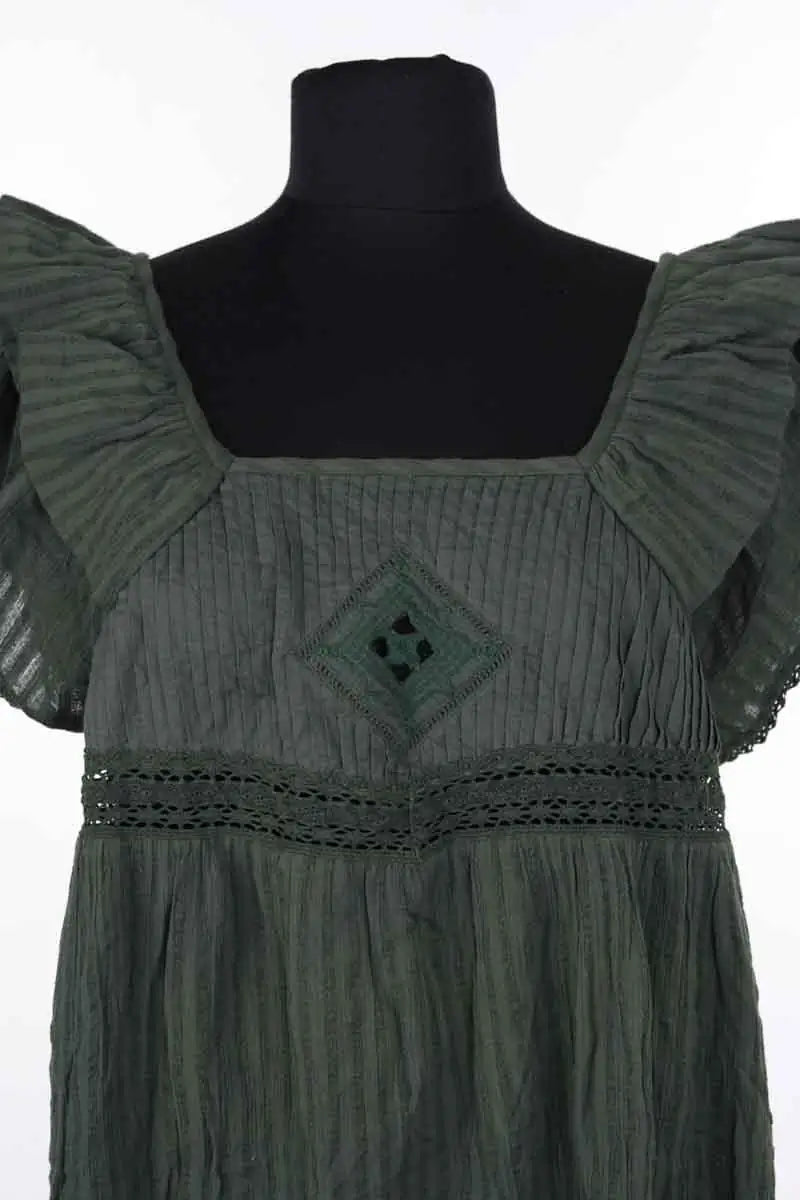 Robe Ba&Sh Kaki en Coton