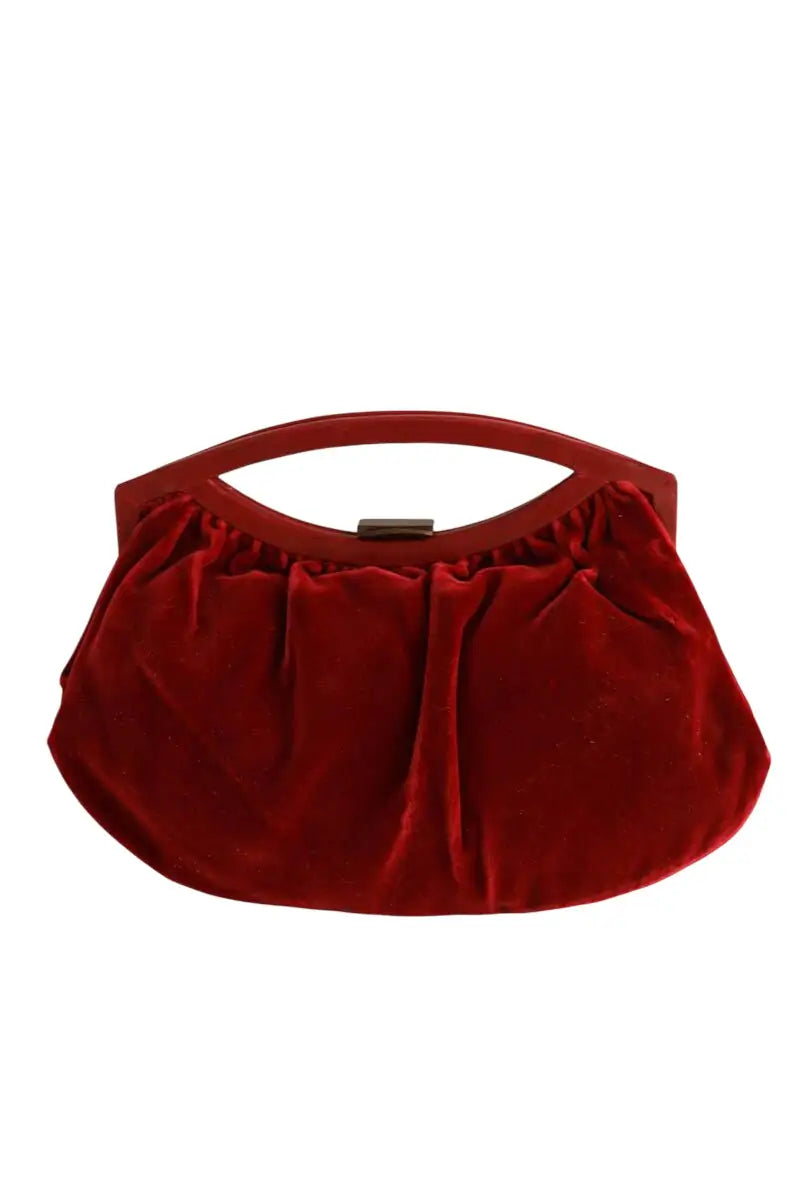 Sac à main Paco Rabanne Rouge en Velours - Seconde Main