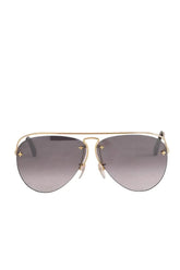 Lunettes d'aviateur Louis Vuitton Noir en Métal - Seconde Main