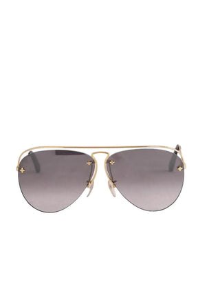 Lunettes d'aviateur Louis Vuitton Noir en Métal - Seconde Main