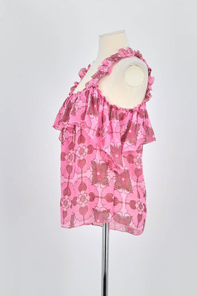 Top sans manche Antik Batik  Rose