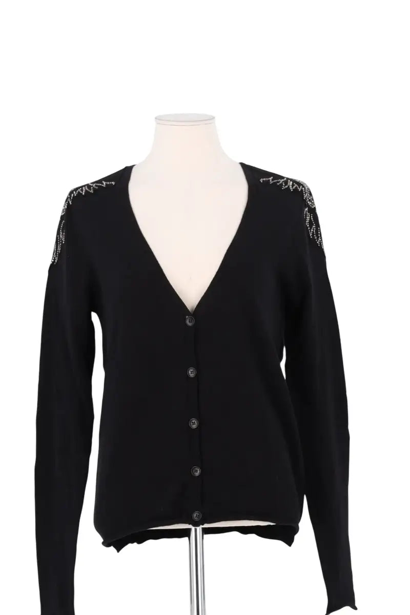 Cardigan Zadig & Voltaire Noir en Coton, taille M - Seconde Main