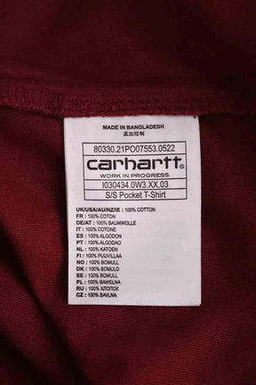 T-shirt Carhartt Bordeaux en Coton