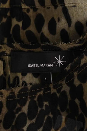 Blouse Isabel Marant Kaki en Soie