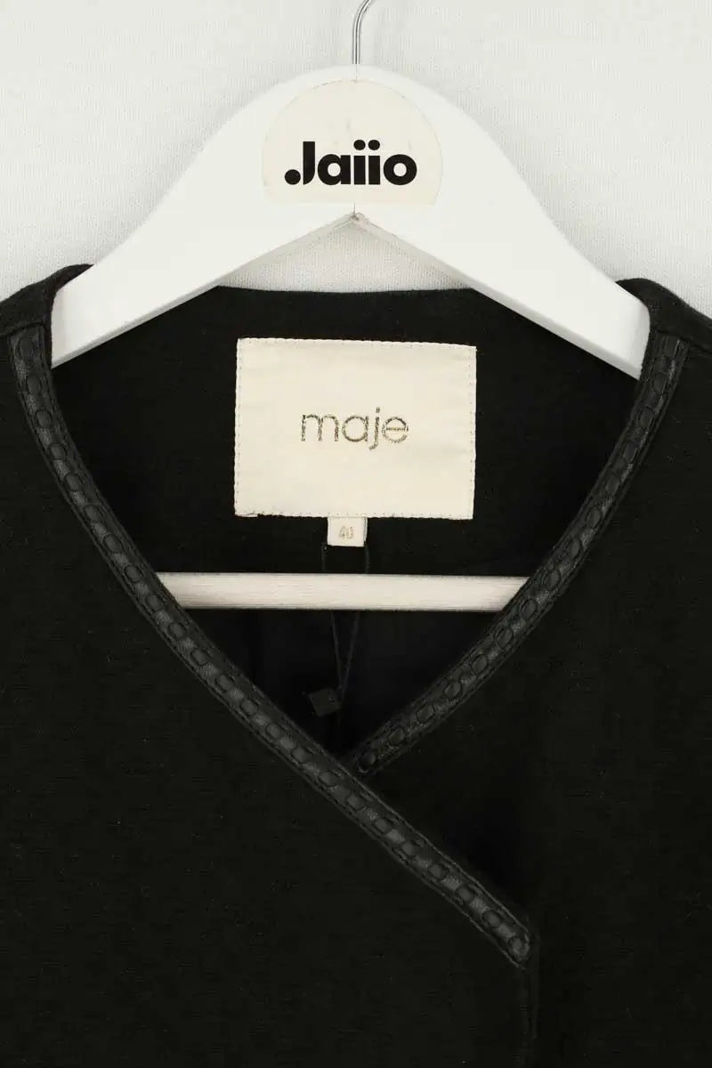 Veste Maje Noir en Laine