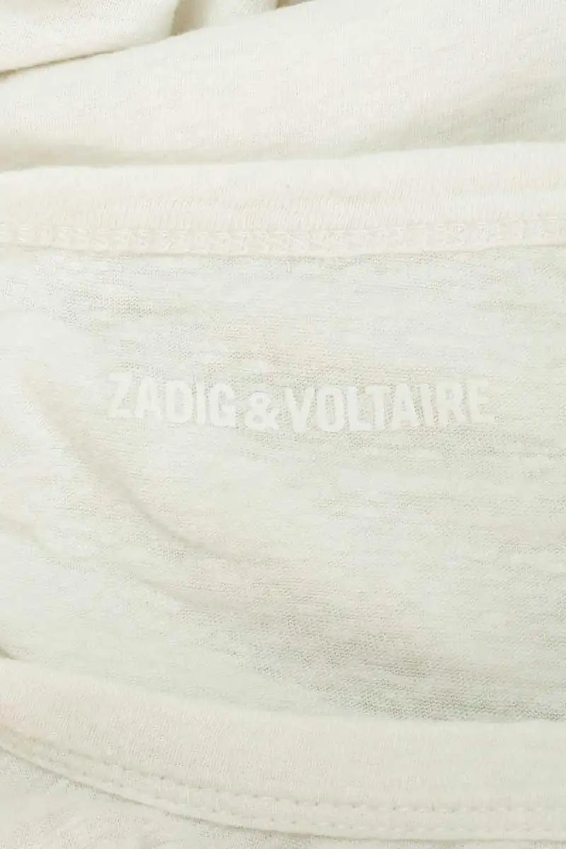 T-shirt Zadig & Voltaire Blanc en Lin