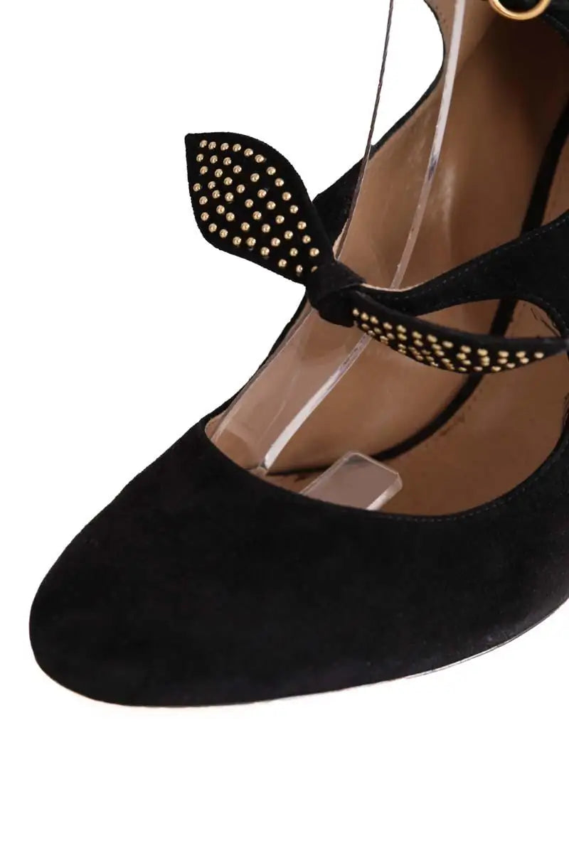 Talons Chloé Noir en Daim