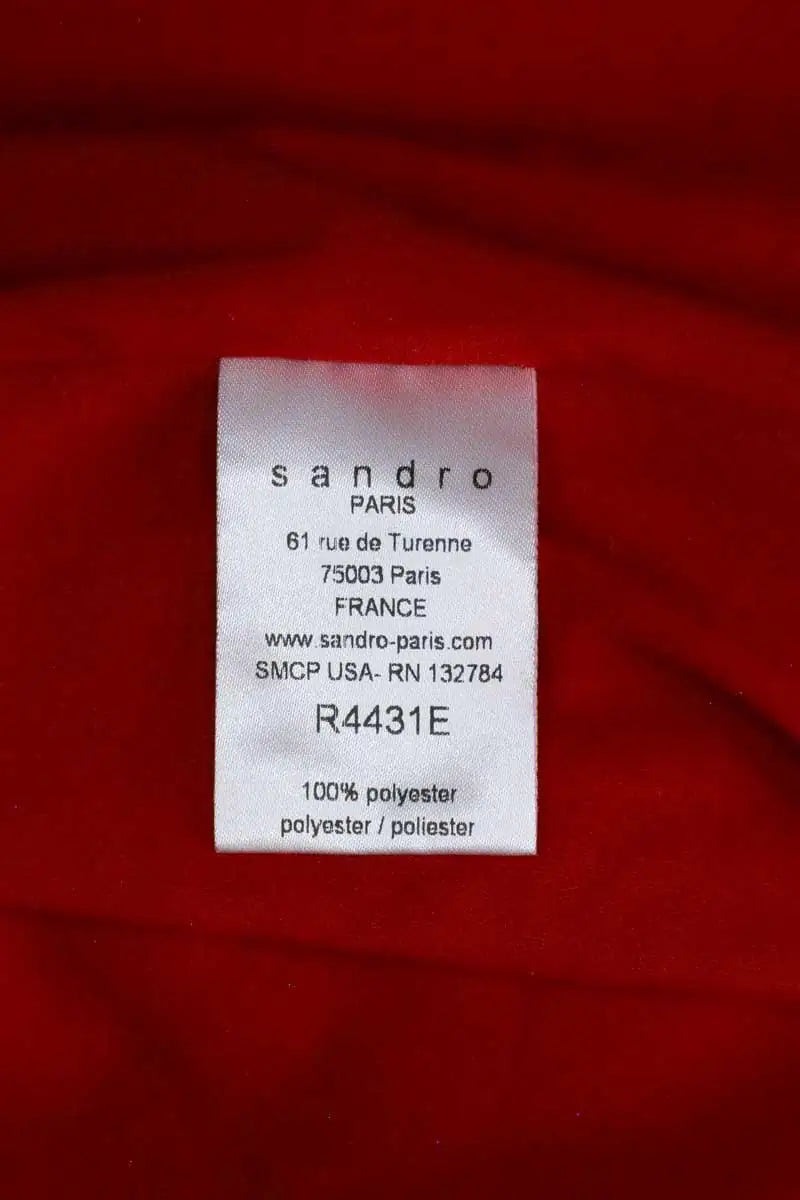 Robe Sandro Rouge en Synthétique