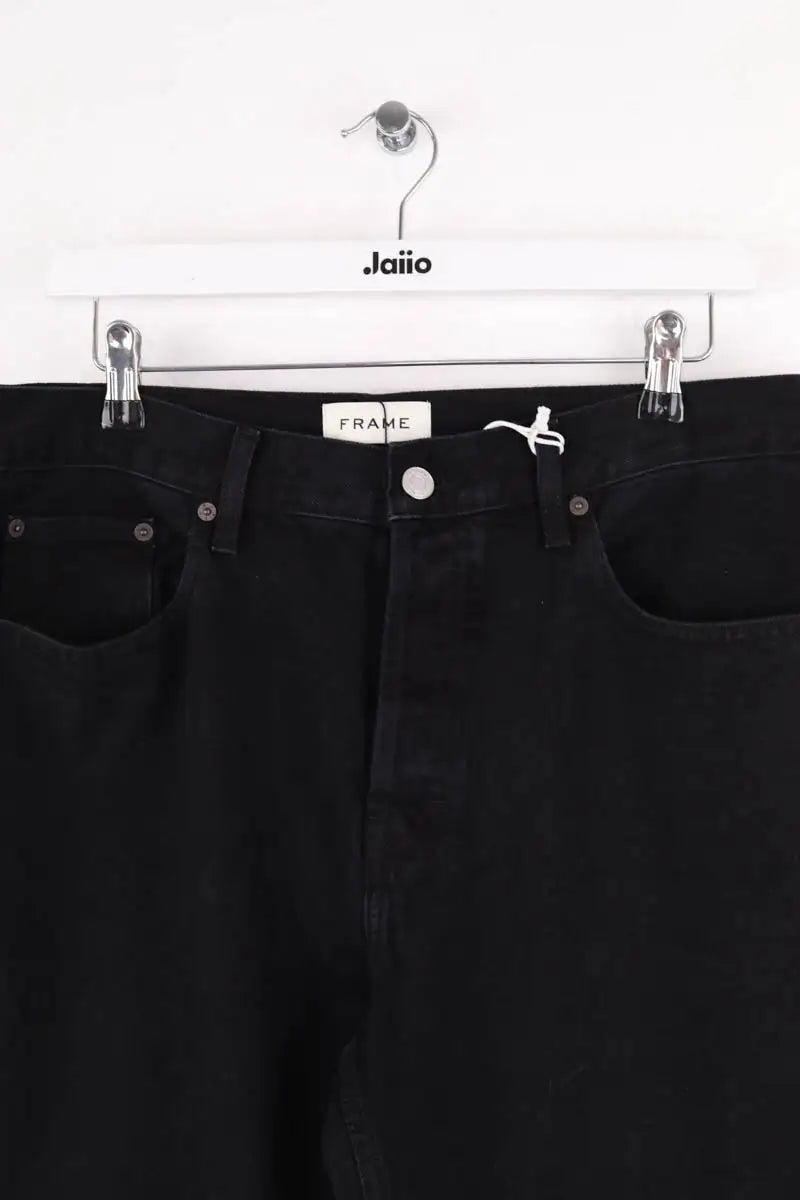 Jean droit Frame Noir en Coton