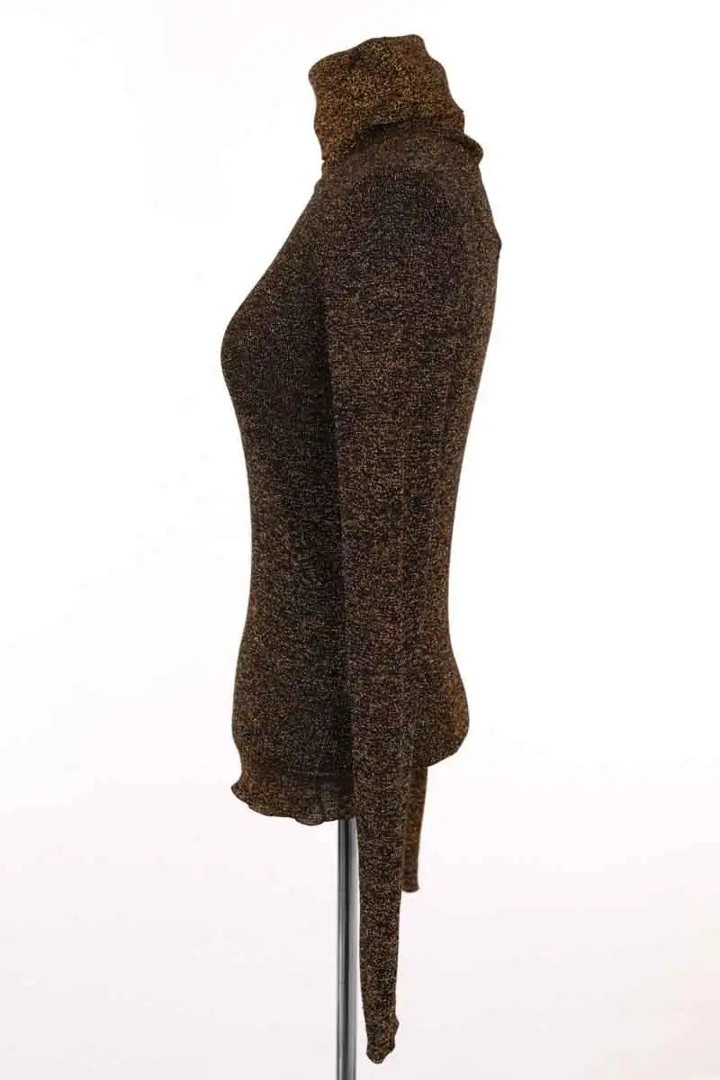 Blouse Saint Laurent Doré en Synthétique