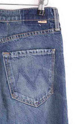 Jean droit Mother Bleu en Coton
