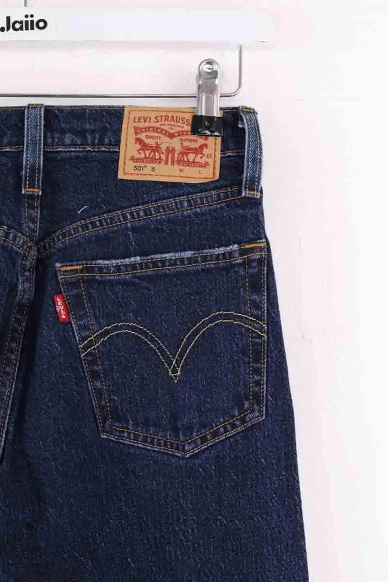 Jean droit Levi's 501 Bleu en Coton
