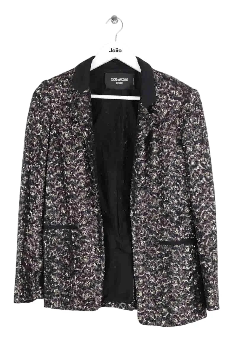 Blazer Zadig & Voltaire Noir en Paillettes, taille S - Seconde Main