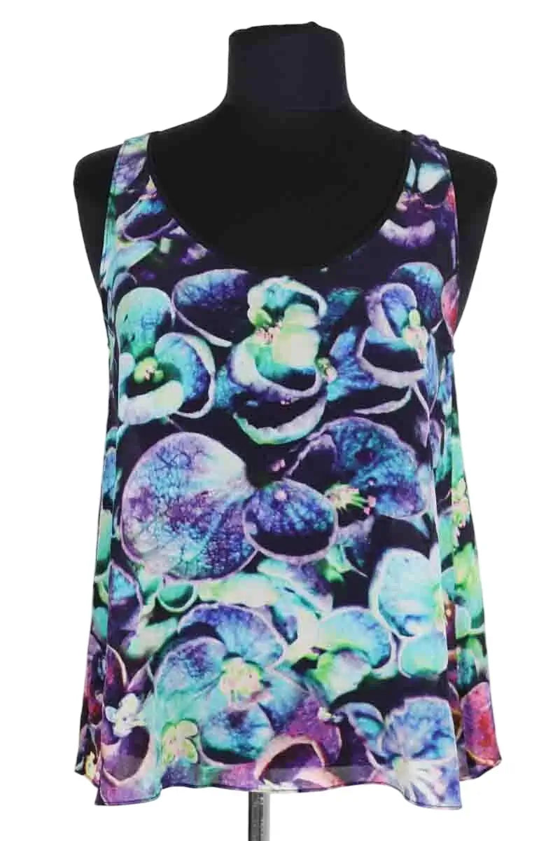 Top sans manche Sandro Multicolore en Soie, taille S - Seconde Main