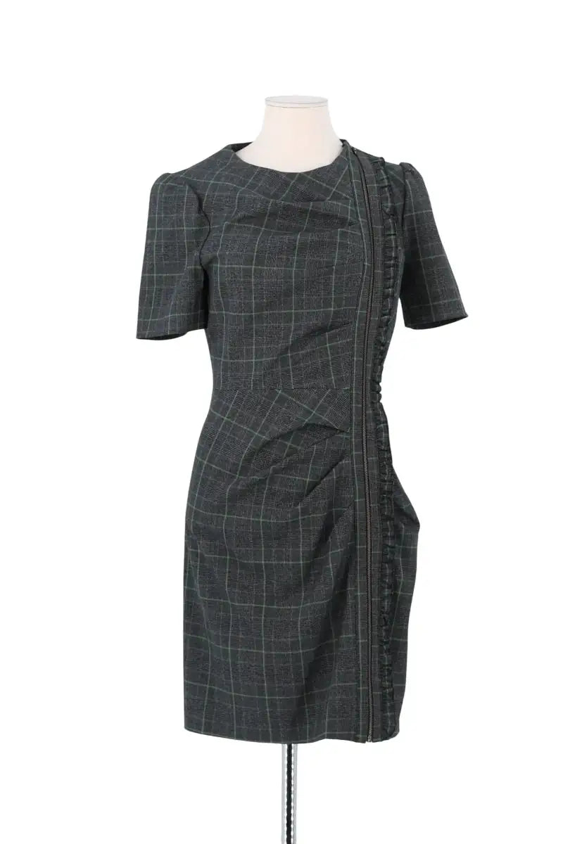 Robe Tara Jarmon Anthracite en Synthétique, taille S - Seconde Main