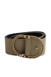 Ceinture en cuir Sézane Kaki en Cuir, taille S - Seconde Main